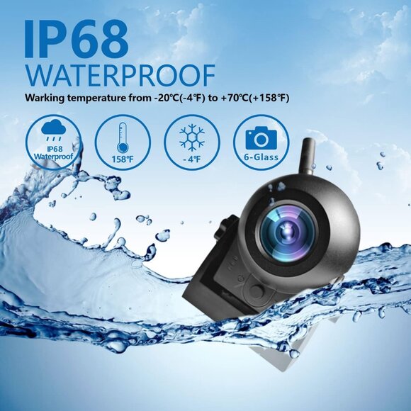 720P WiFi Bakcup Camera-Wireless Magnetic Reversing Camera with Rechargeable Bat - Picture 7 of 8